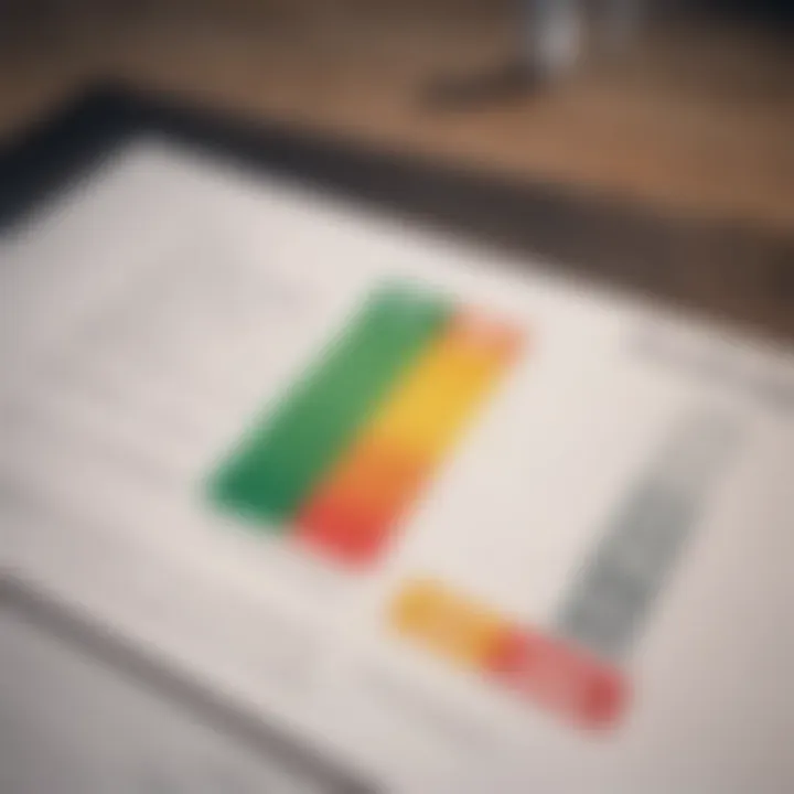 Chart depicting credit score impact