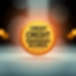 Illustration depicting the significance of credit scores in financial decisions