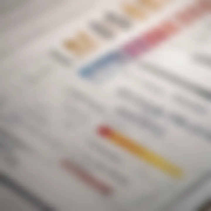 Visual representation of account types