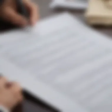 Legal Document Review Trustee reviewing legal documents