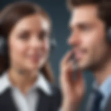 Effective Communication in Customer Service A customer service representative engaging with a client, showcasing effective communication skills