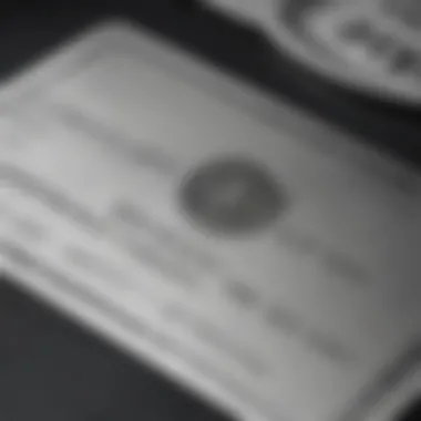 Exclusivity of the Centurion Card The American Express Centurion Card showcasing its sleek design and exclusivity.