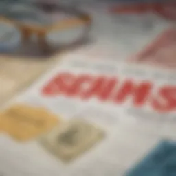 A visual representation of various scam types