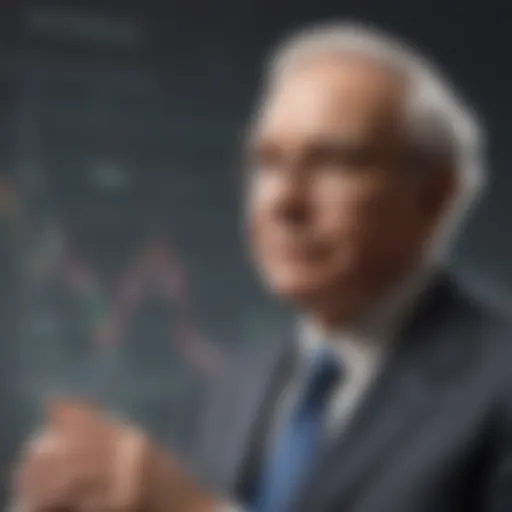 Warren Buffett reviewing stock trends