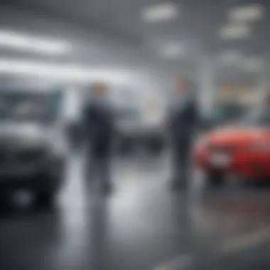 Effective Negotiation Tactics A confident negotiation scene at a car dealership