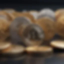 A visual representation of various cryptocurrencies