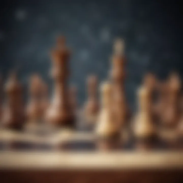 A strategic chessboard representing investment strategies