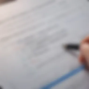 Regulatory Compliance Review A compliance checklist being reviewed with a focused intent