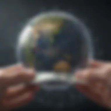 Global Financial Connections Global financial connections symbolized by interconnected currencies