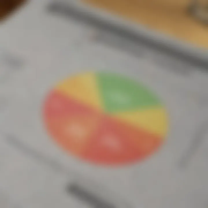 A graph showing the impact of credit scores on loan eligibility